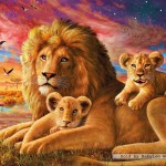 ravensburger-puzzel-500-stuks-leeuwenfamilie-142521