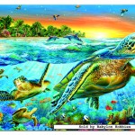educa-puzzel-500-stuks-zeeschildpadden-15147